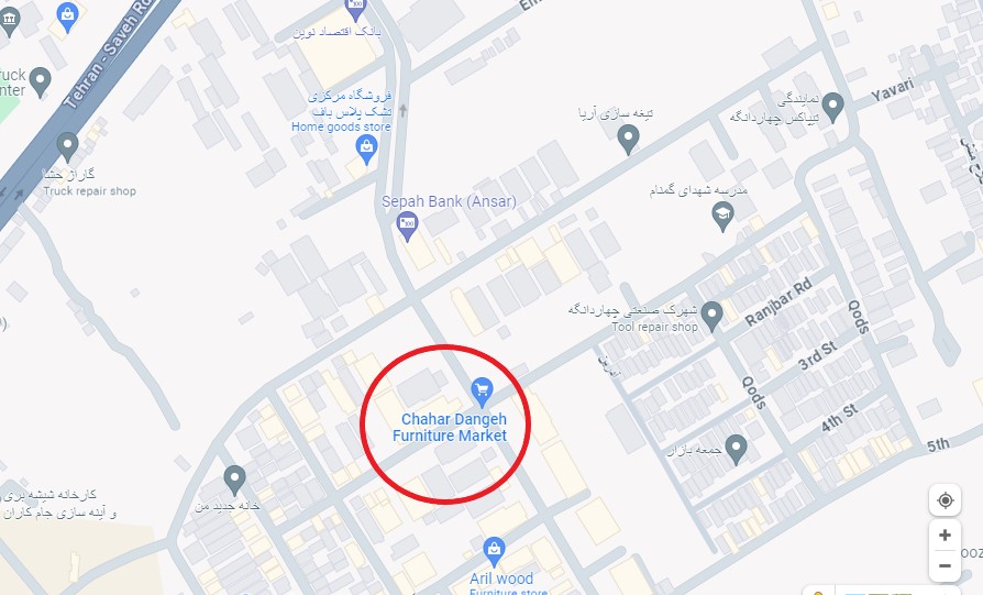 خرید مبل در چهاردانگه