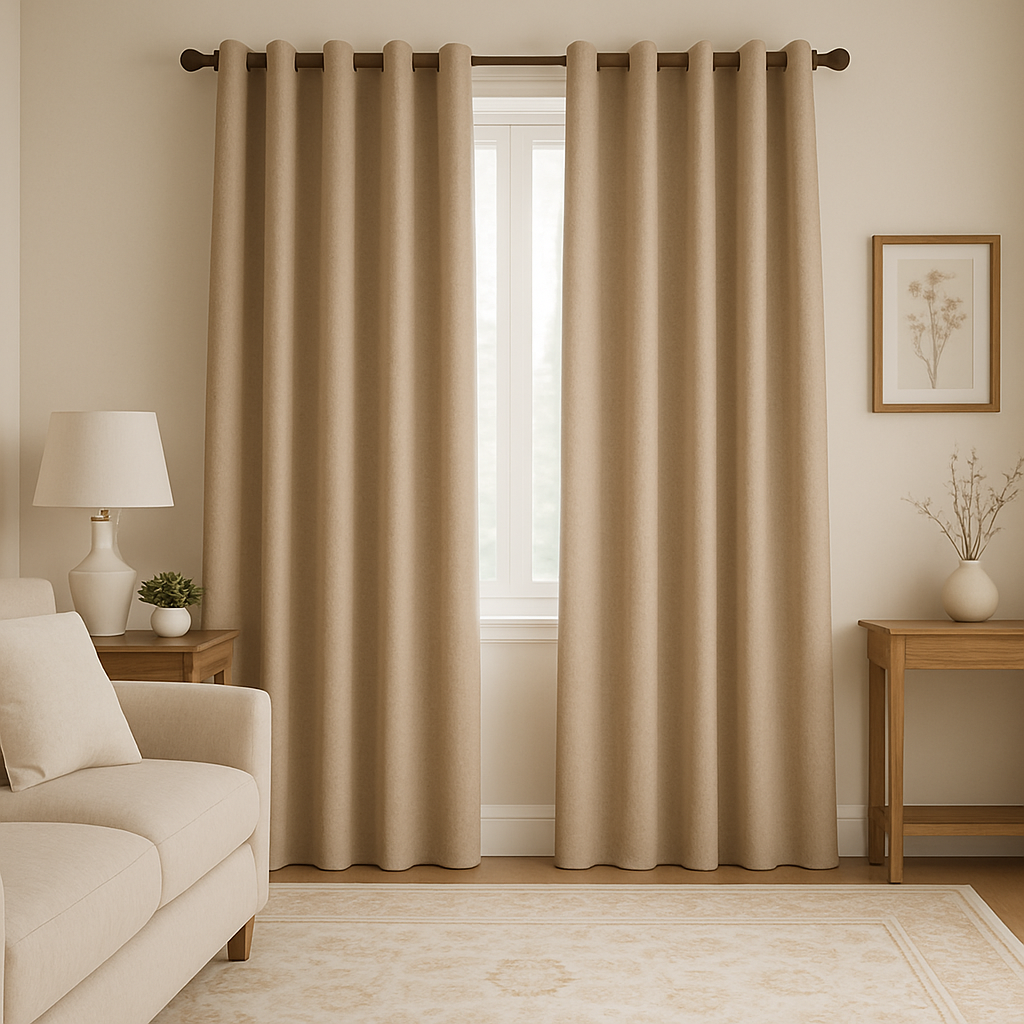 فرش کرم با چه پرده ای ست میشه ؟