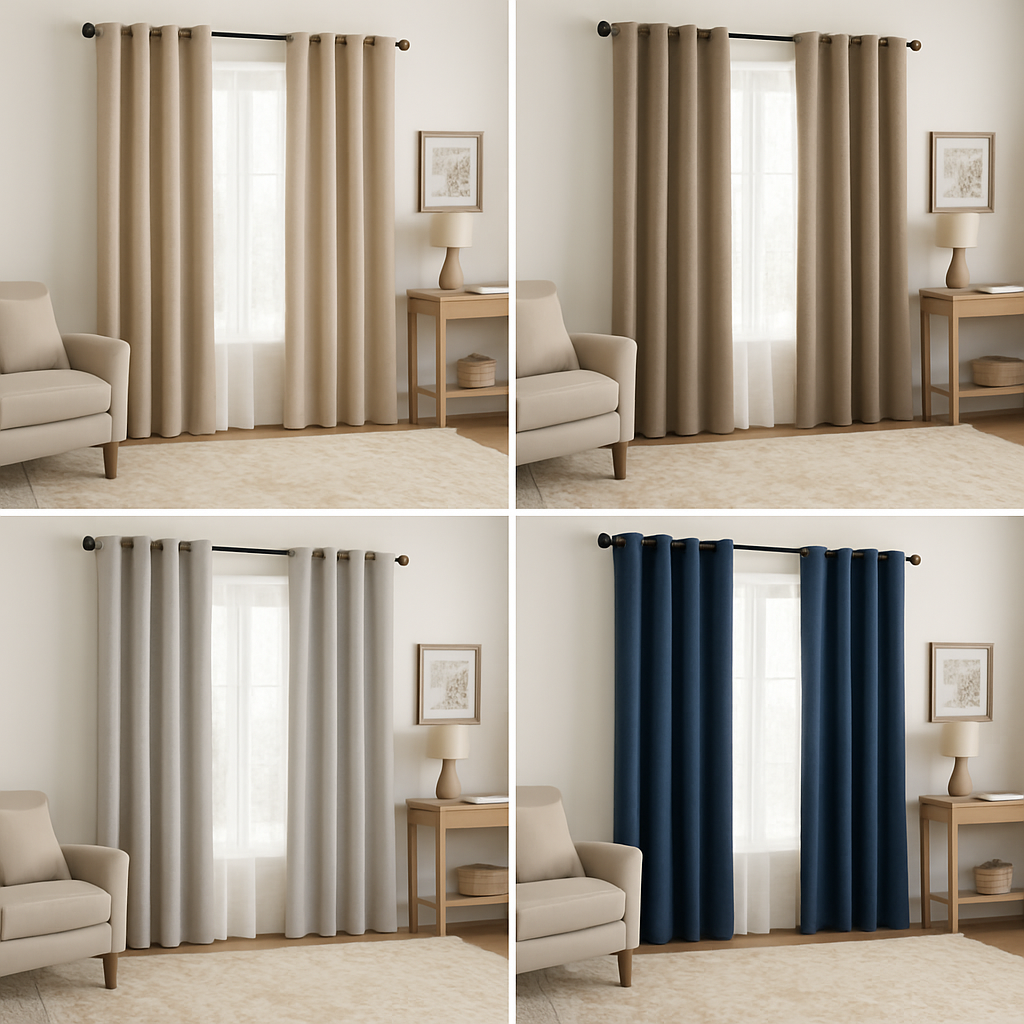 فرش کرم با چه پرده ای ست میشه ؟