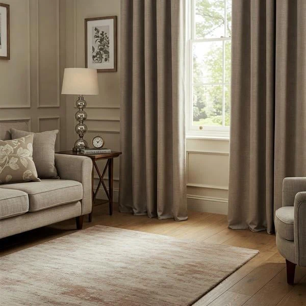 فرش کرم با چه پرده ای ست میشه ؟