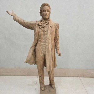 مجسمه آبراهام لینکلن چوب گردو