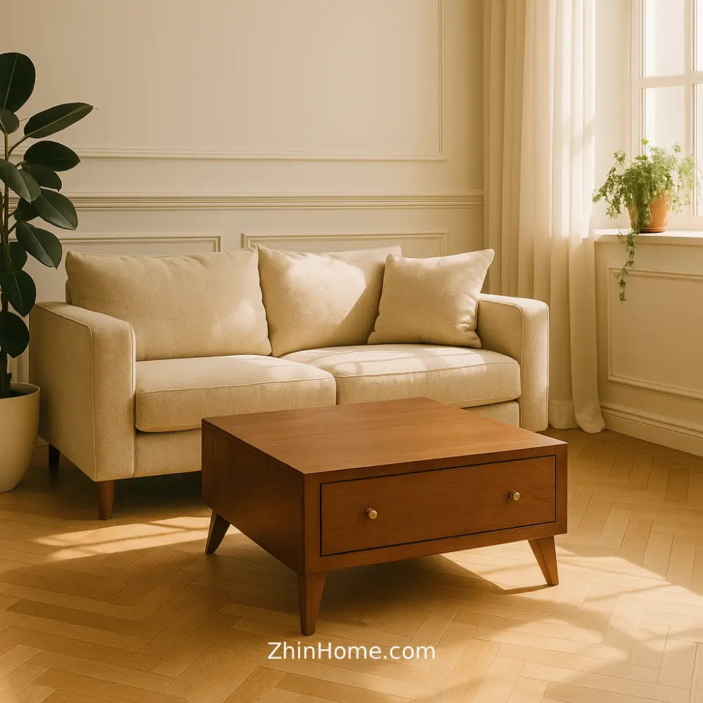 میز جلومبلی مینیمال ۲ کشو نهال