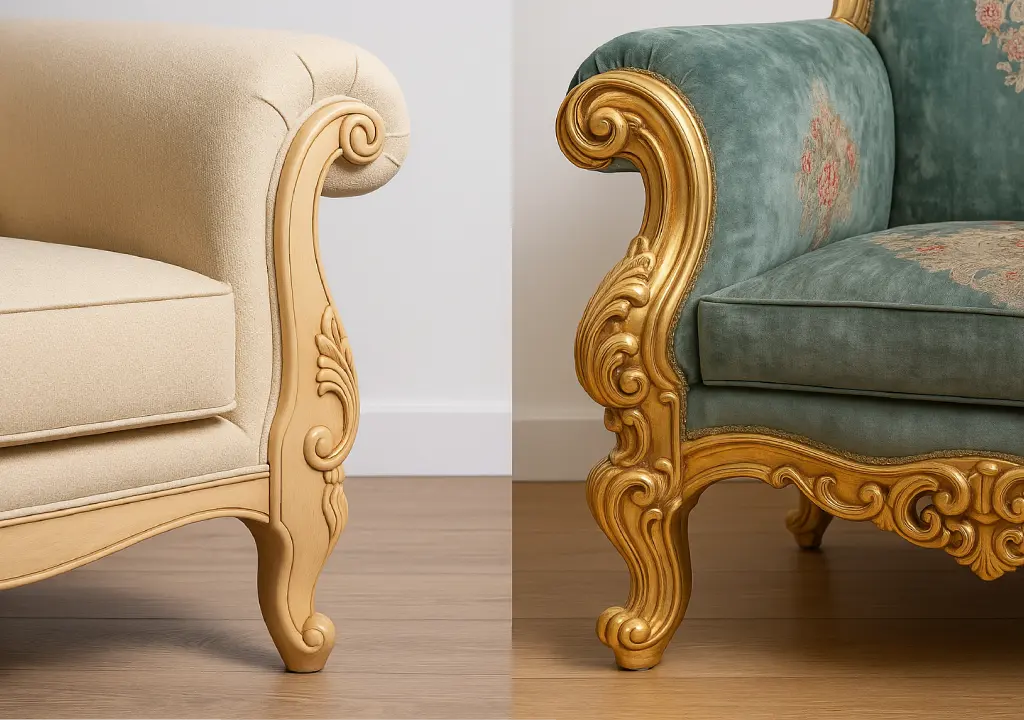 تفاوت مبل کلاسیک و مبل سلطنتی