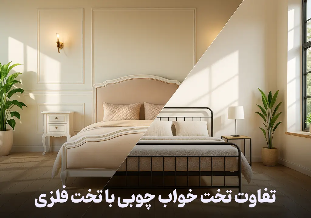 تفاوت تخت خواب چوبی با تخت فلزی