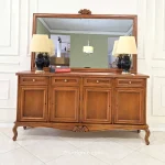 کنسول آینه نئوکلاسیک ۳ گل فرانسوی - Image 3