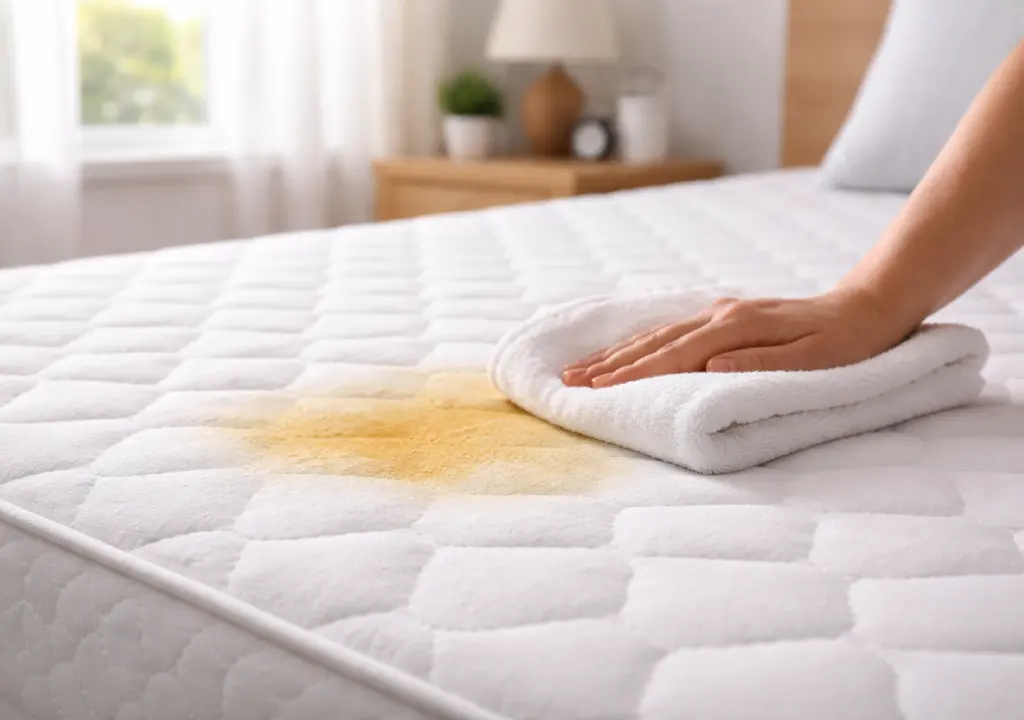 آموزش شستشوی ادرار از تشک تخت خواب