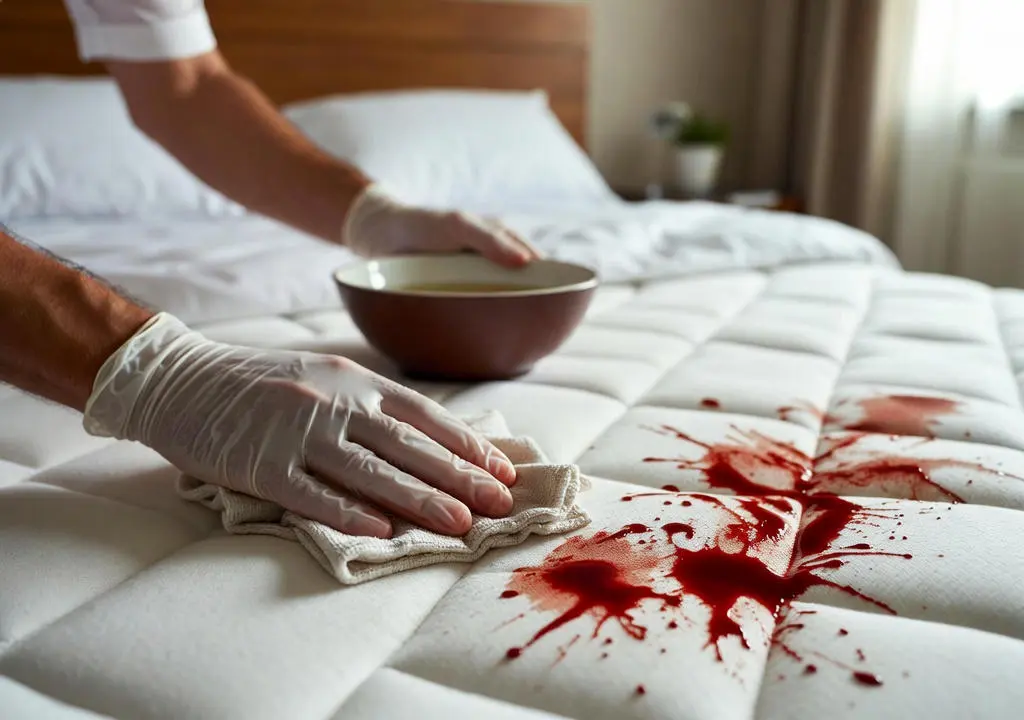 بهترین روش پاک کردن لکه خون از تشک (3)