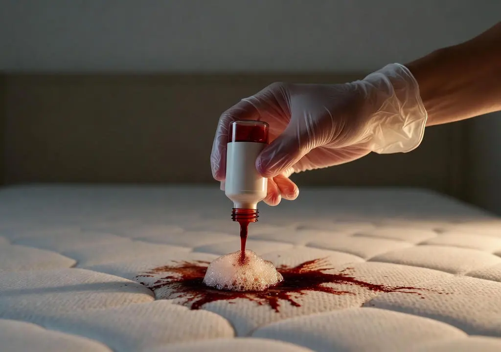 پاک کردن لکه خون خشک شده از تشک