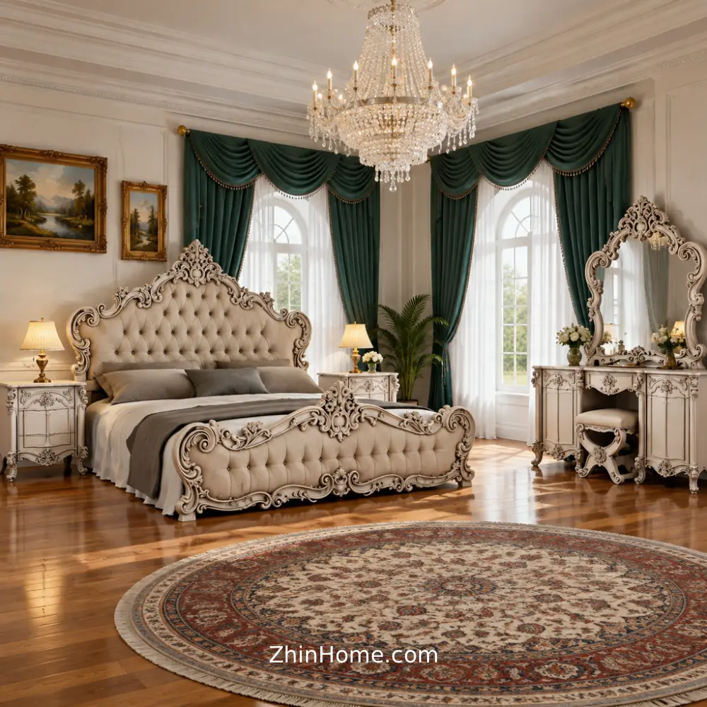 خرید سرویس خواب کلاسیک دونفره ترنج سرویس خواب کلاسیک دو نفره ترنج