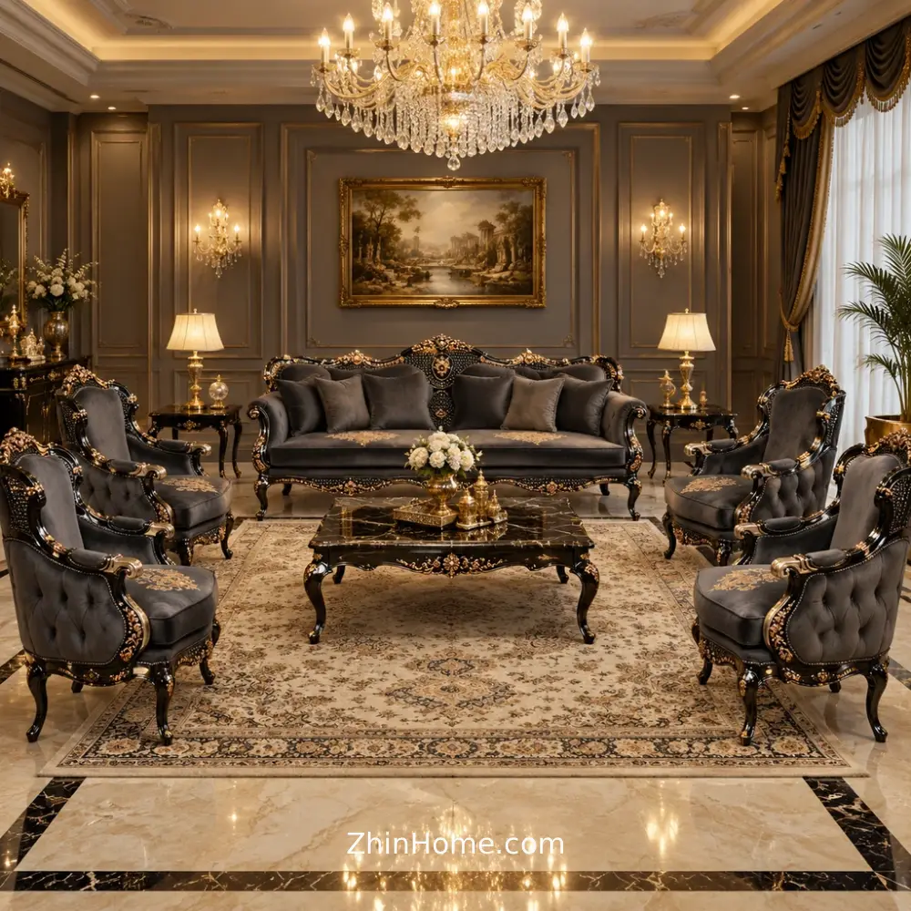 خرید مبل ۷ نفره کلاسیک رونیا مبل ۷ نفره کلاسیک رونیا