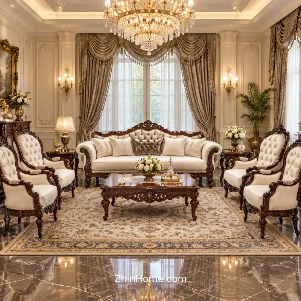 خرید مبل ۹ نفره کلاسیک صبا مبل ۹ نفره کلاسیک صبا